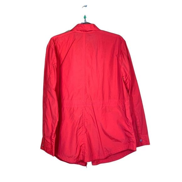 Eileen Fisher Weather Resistant Coral Windbreaker Size L - Picture 3 of 6